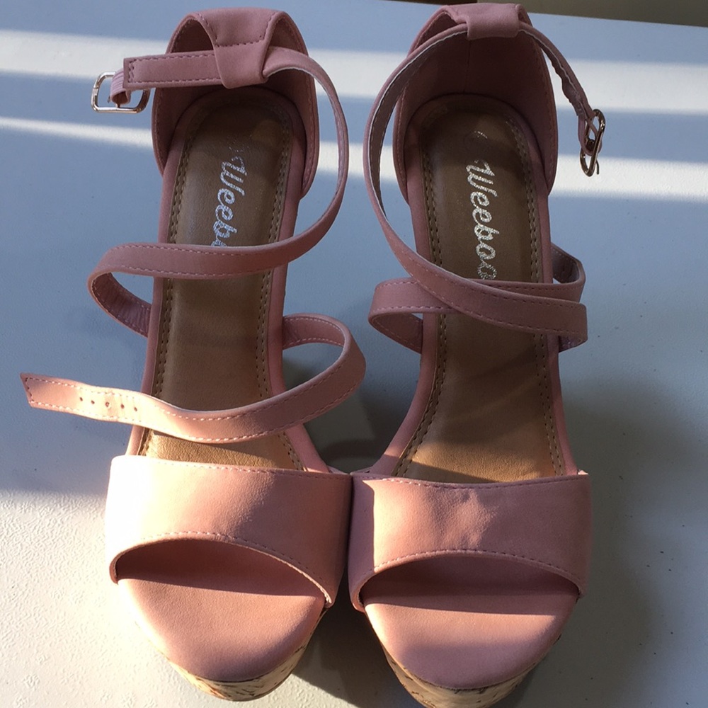 Weeboo women’s ankle strap wedge platform sandals